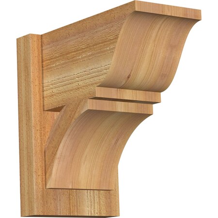 Ekena Millwork Thorton Traditional Rough Sawn Outlooker, Western Red Cedar, 8"W x 14"D x 14"H OUT08X14X14THR01RWR